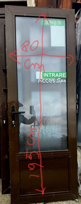 Usi  usa  aluminiu geam termopan