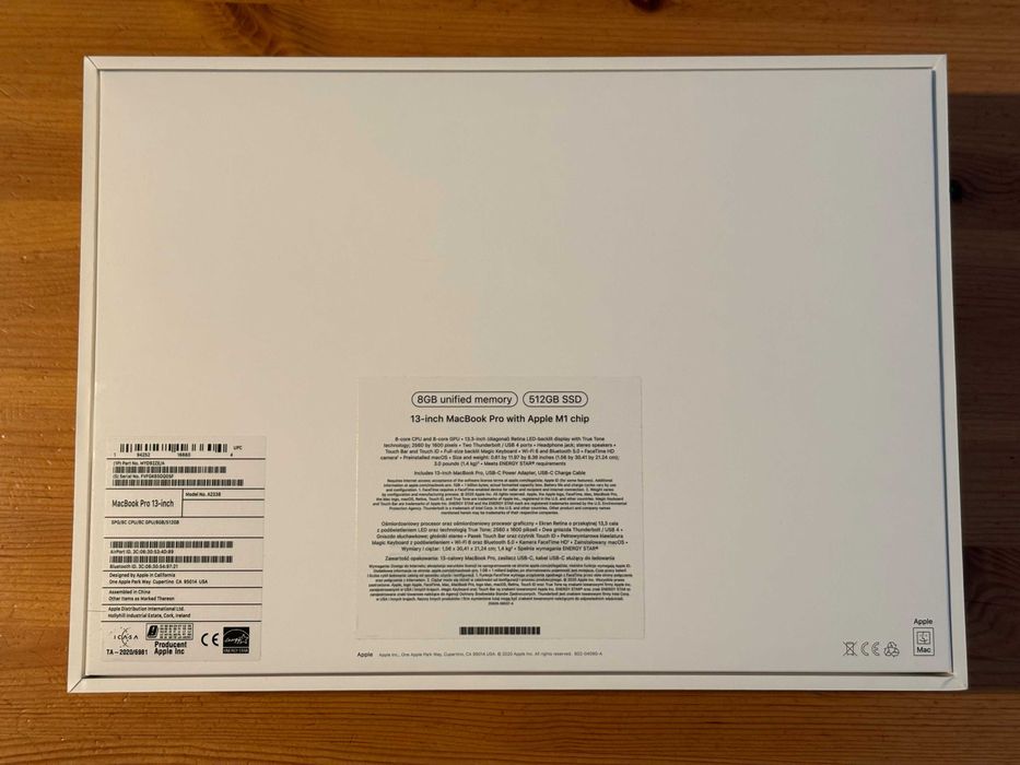 Macbook Pro M1 13inch 8 Ram 512gb SSD