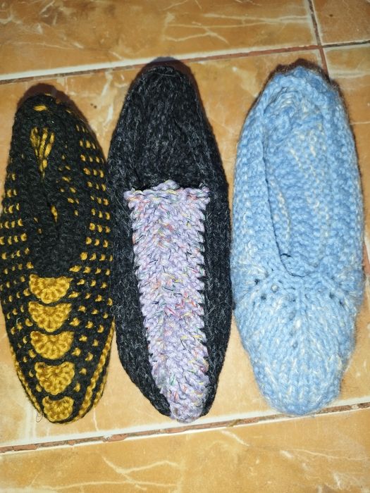 Продам вязаные тапочки