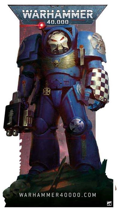 Постер картон, над 2 метра Warhammer 40 000