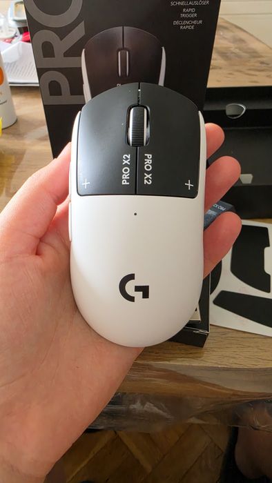 Гейминг мишка Logitech - Pro X2 Superstrike, оптична, безжична