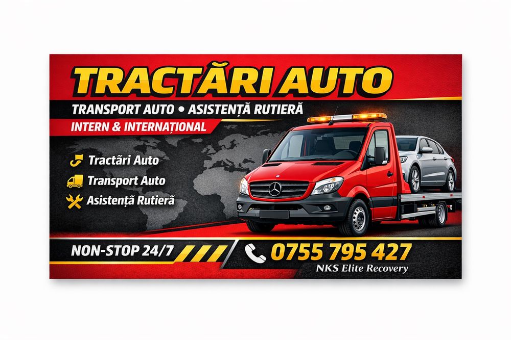 Tractari Auto & Asistenta Rutiera NON-STOP 24/7