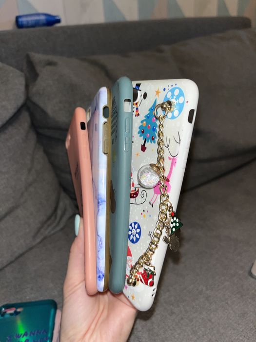 Чехлы на iPhone 7+/8+ б/у по 600 тг