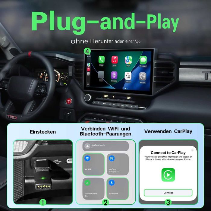 Камера за дете в кола + заден ход + CarPlay/ Android Auto подарък