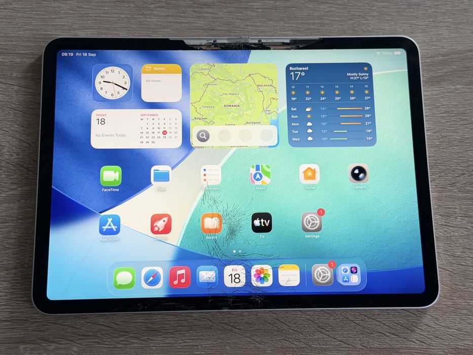 Tableta Apple iPad Pro (11-inch) 2018 fisurata dar functionala