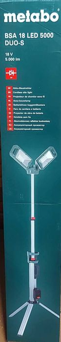 Строителен акумулаторен прожектор Metabo BSA 18 LED 5000 Duo