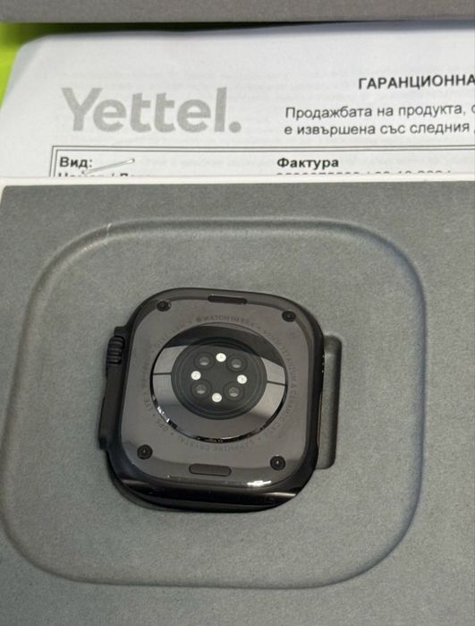 ***КАТО НОВ 49mm Apple watch Ultra 2 Гаранция Yettel 2026г. Black