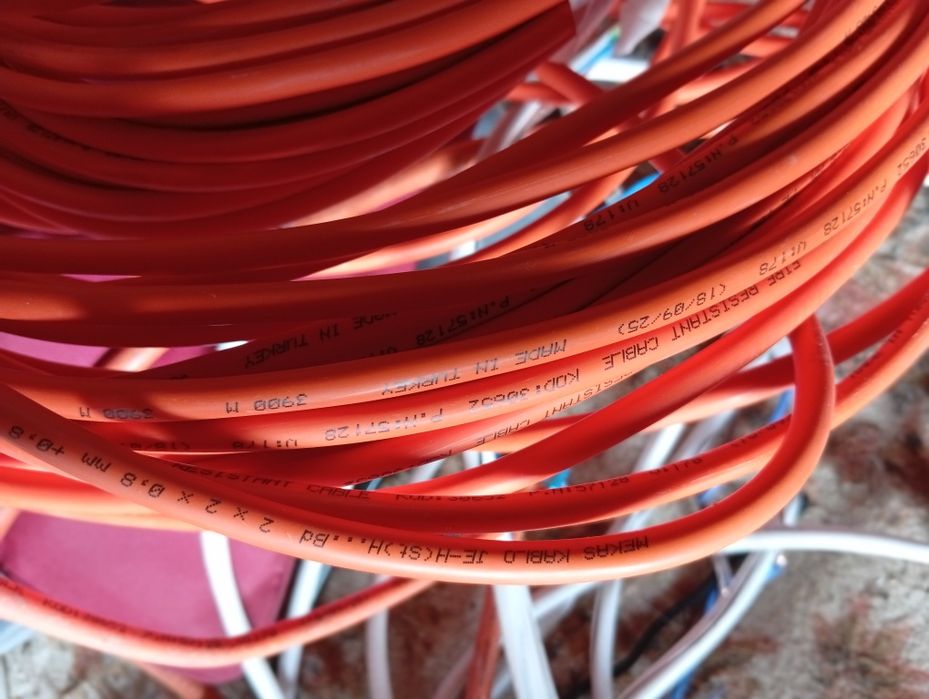 Cablu Incendiu Rezistent la Foc MEKAS JE-H(St)H 2x2x0,8 mm 70– 80 Metri NOU