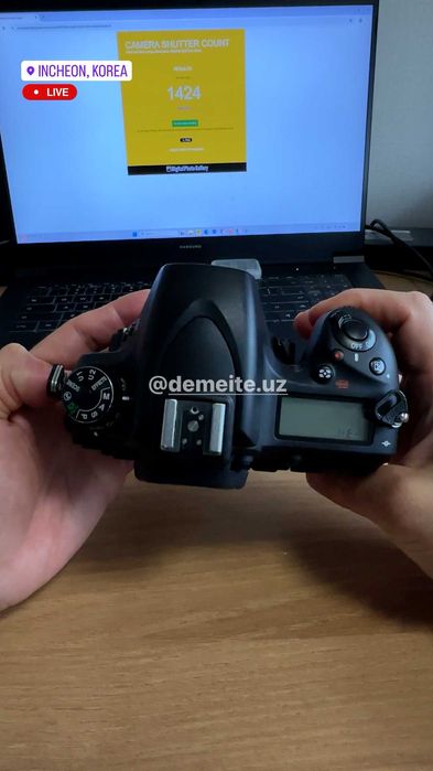 Nikon 750D Body. Probeg: 1.424. Holati: Ideal(Yengide)