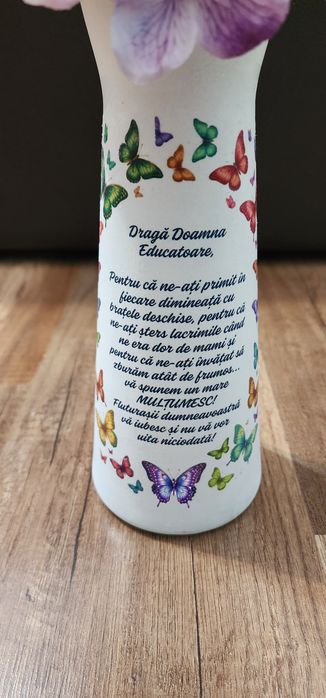Vază personalizată educatoare învățătoare