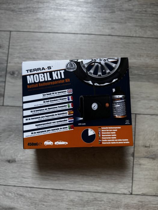 Compresor auto + kit pana