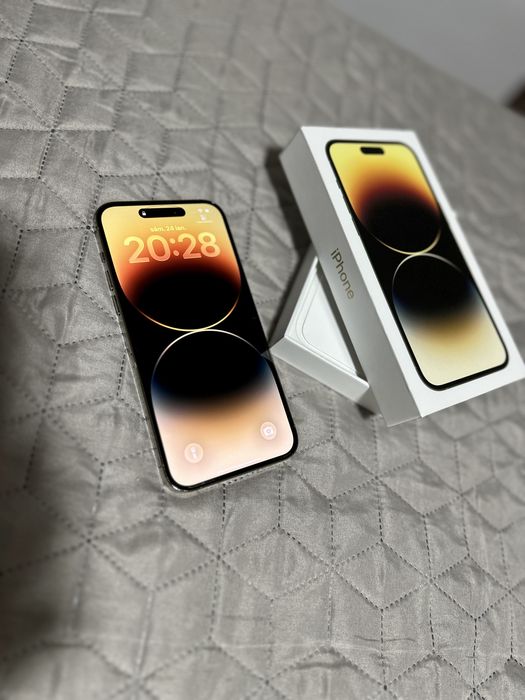 Iphone 14 Pro Max Auriu 128gb-Impecabil/Folie/Huse