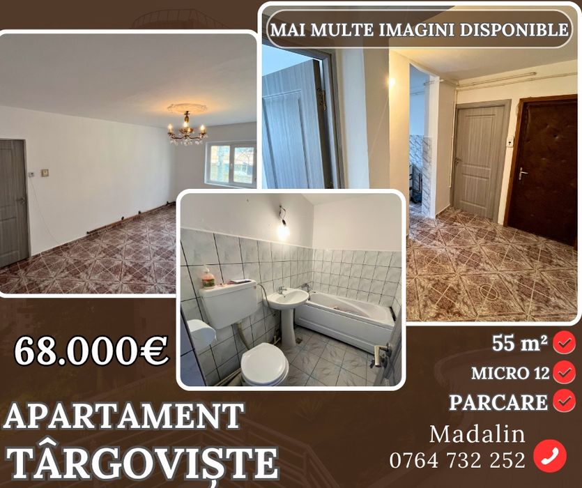 Apartament Târgoviște – Micro 12(zona Biomedica)-2 camere-Etaj 1