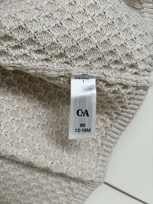 Pulover cu nasturi, 86 cm, C&A