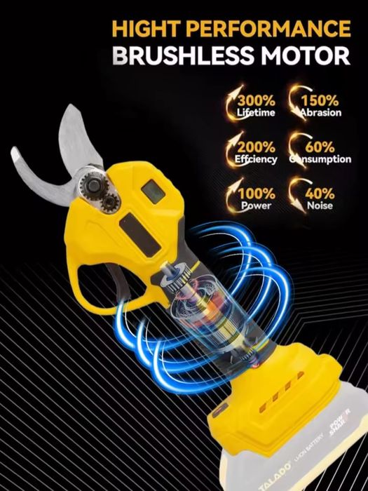 Vând foarfeca pomi care merge cu baterie dewalt de 18v