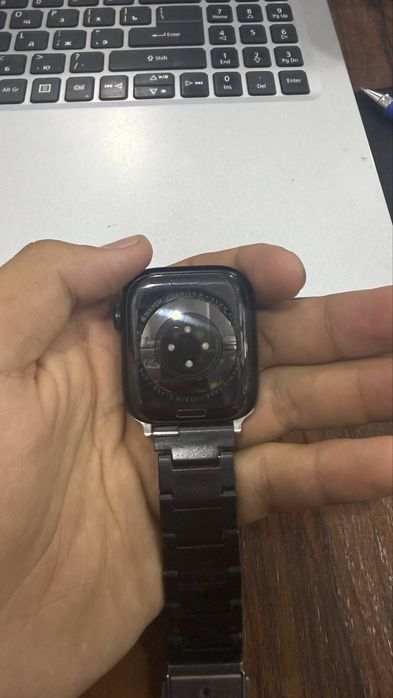Apple Watch 9 45 mm midnite srochna sotiladi qzqanla tel