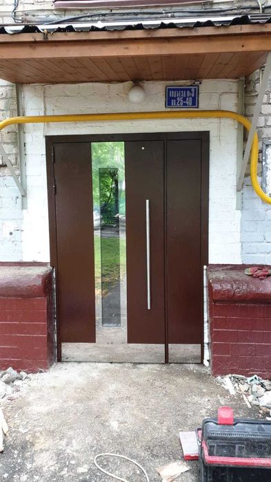 Входные Двери подъездные, Temir eshik двери для подъезда с домофоном