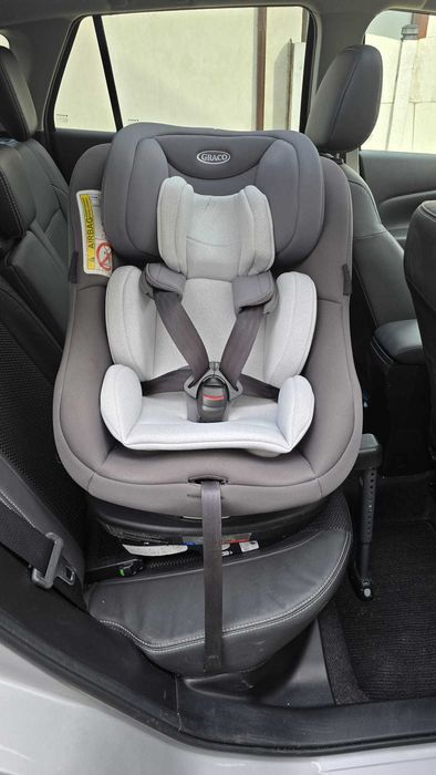 Scaun auto GRACO Turn2Me, Isofix, 0-18kg, gri-negru, Certificat ADAC