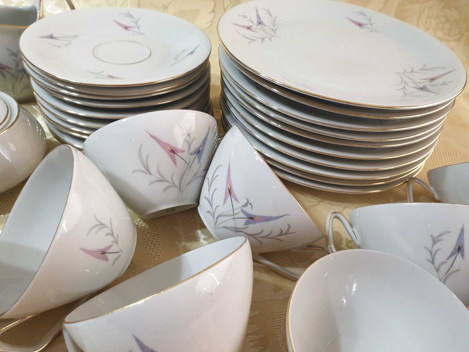 Сервиз за кафе schwarzenhammer bavaria и Чайник с латиера  Mitterteich