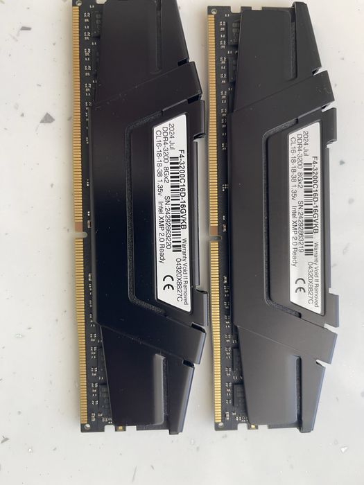 Memorie G.Skill RipjawsV 16GB (2x8GB)DDR4 3200MHz, CL16, 1.35V