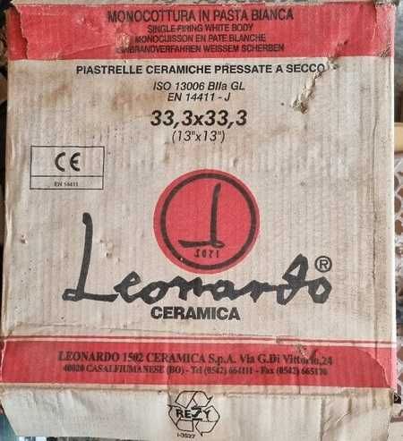 Gresie scara sau treapta albastra 33x33cm placa Leonardo