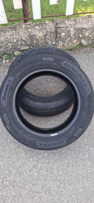 2бр. 205/55/16 Barum 6.8mm грайфер, дот 19г. Предлагаме монтаж --