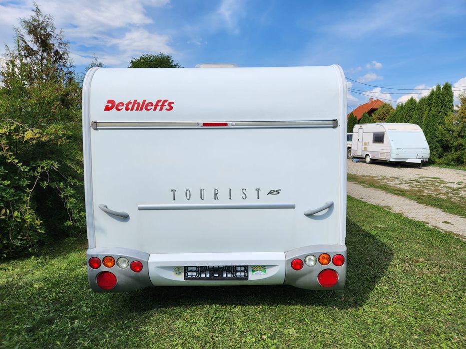 Rulotă Dethleffs Tourist RS 450 DB – 2013 – Stare excepțională – Mover, AC, Cort Dometic, Panou Solar