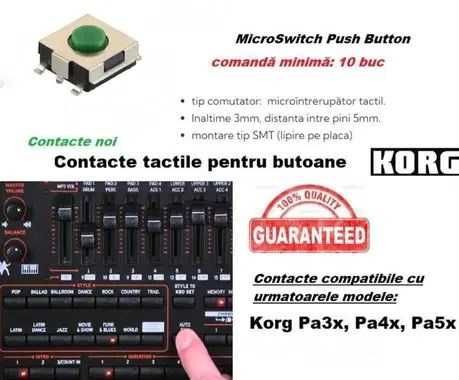 Contacte tactile KORG PA switch microcontacti verzi