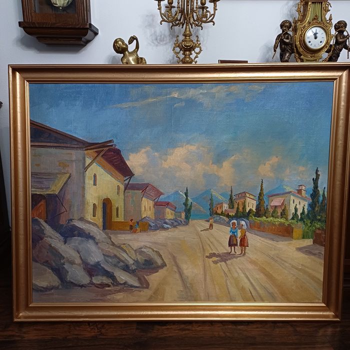 Tablou pictat pe pânză.