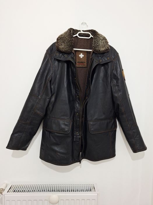 Geacă bărbați Strellson Swiss Edition 100% piele naturală mărimea M