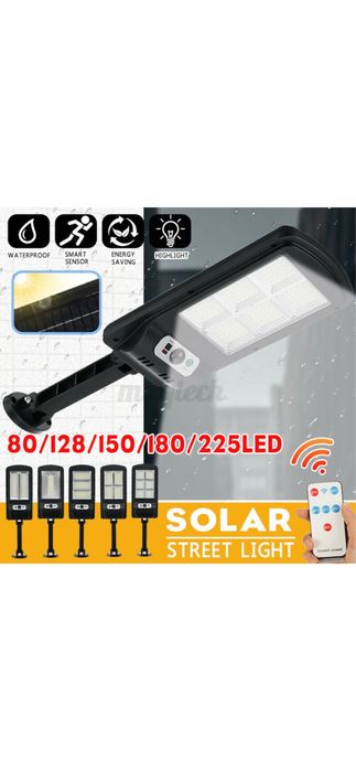 Lampa solara stradala 150 LED cu senzor de miscare