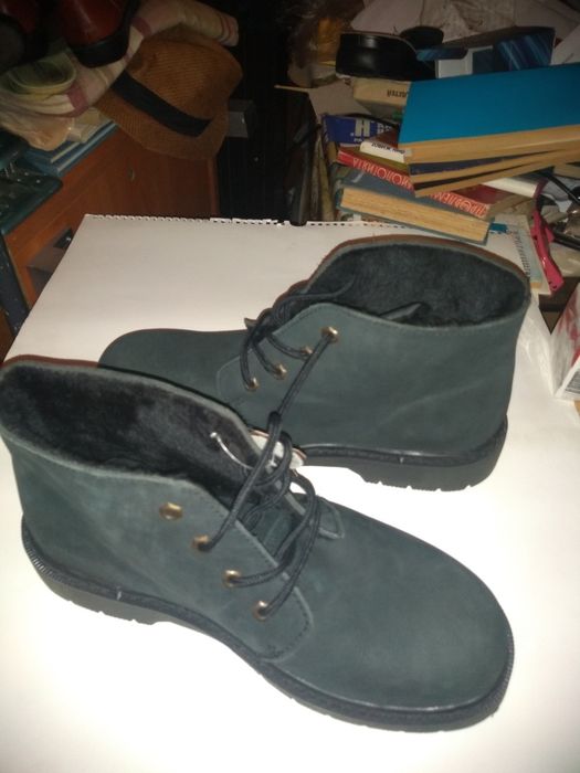 НОВИ спортни боти NEW LANDER естествена кожа топла подплата н.44.5 -45