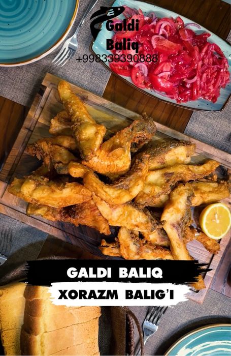 Xorazm baliq qovurilgan baliq Харезмская рыба жаренная рыба
