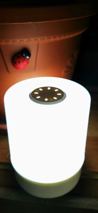 Veioza Lampa veghe touch 3 temperaturi de culoare Cadou Craciun Brad