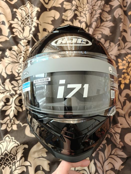 Каска за мотор HJC i71 Черен гланц размер 2XL