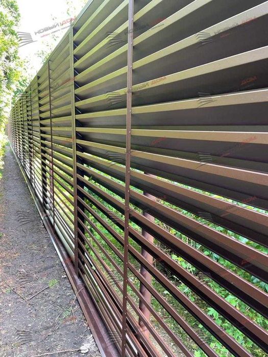 Забор жалюзи еврожалюзи