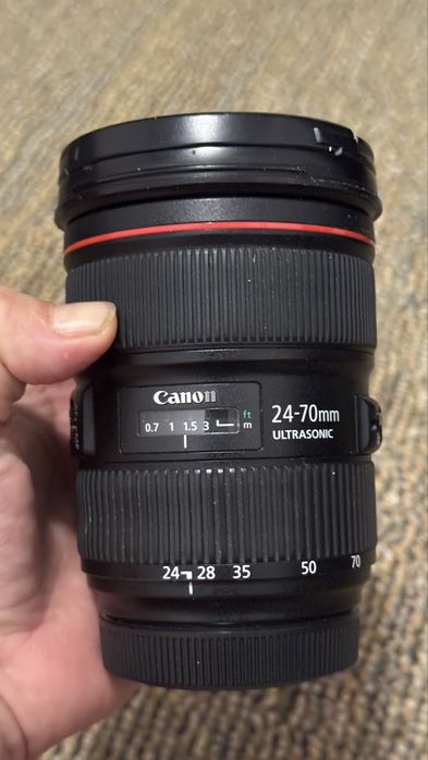Obiectiv Obiective canon 24 70 ii f 2.8 super condiție