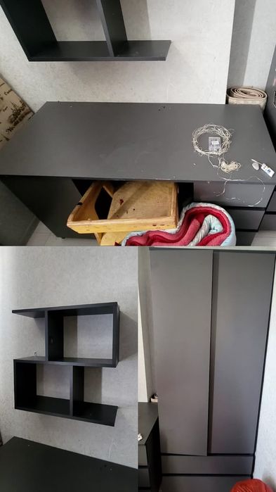 Продам шкаф, стол, полки
