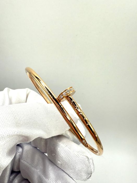 Cartier JUSTE UN CLOU 18K Rose Gold Diamond