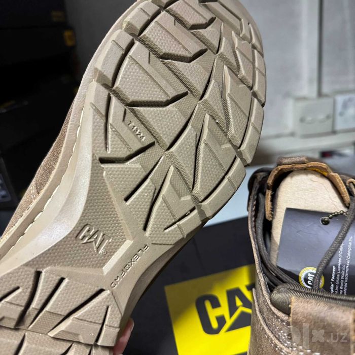 Туфли кожаные, мокасины мужские Cat Caterpillar Emanate Khaki [39-45]