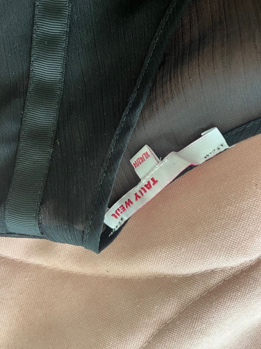 Ефирна полупрозрачна черна рокля, S размер