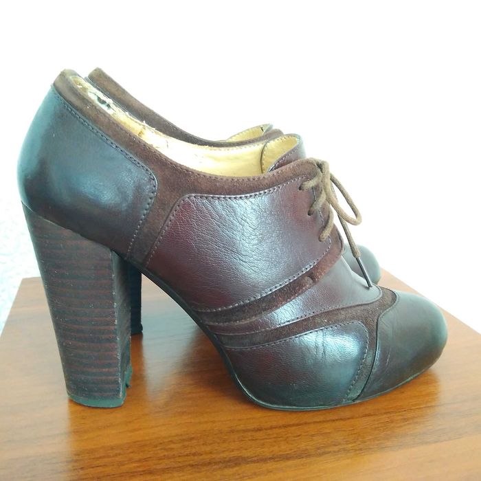 Ботильоны кожаные