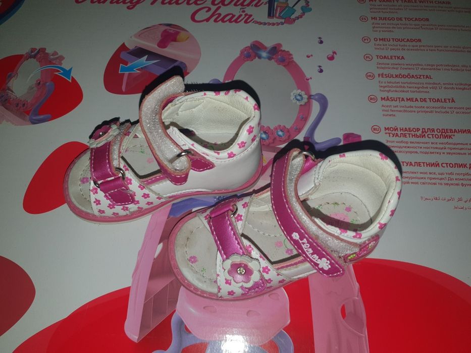 Sandale piele roz