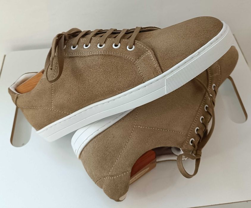 Pantofi sport casual 40.5 41 lucrati manual L. Artigianale NOI piele