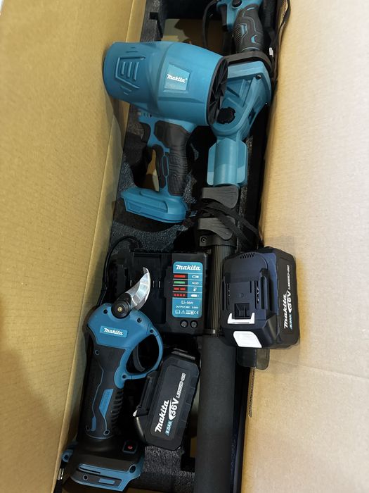 Акумулаторен Комплект Makita 4в1 мини Резачка Духалка Ножица 18V И 36V