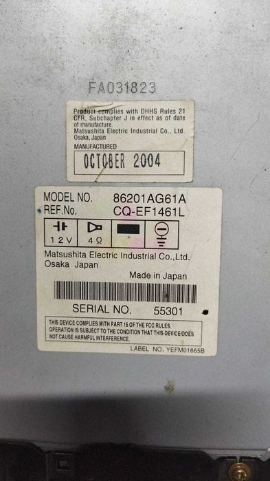 Продам магнитолу на Subaru
