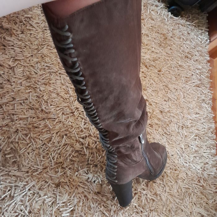 Сапоги замшевые и ботфорды