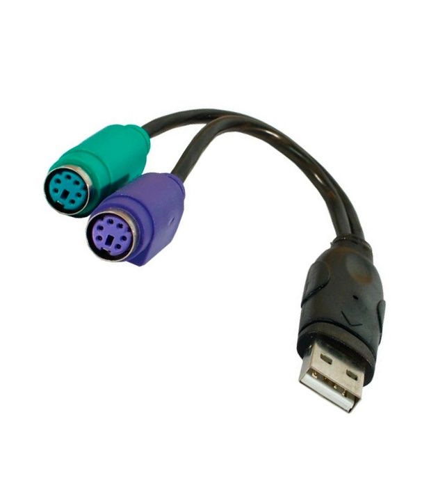 Переходник USB PS / 2 / USB A (f)