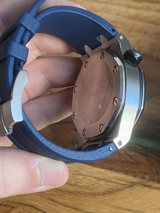 Seiko Mod Watch VK64 Quartz Blue Sport Dial