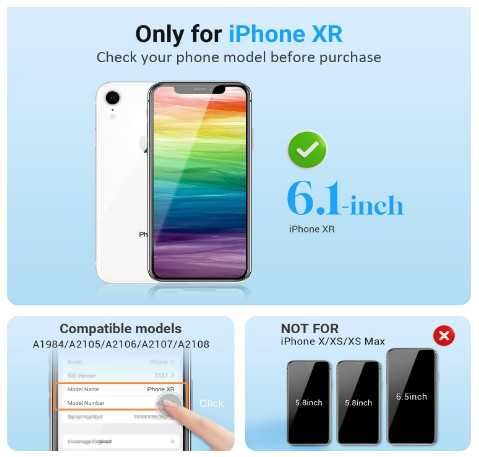 GULEEK Premium дисплей за iPhone XR, резервен екран